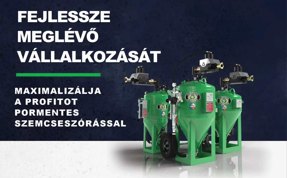 LégRadír pormentes szemcseszórás az ipar szolgálatában